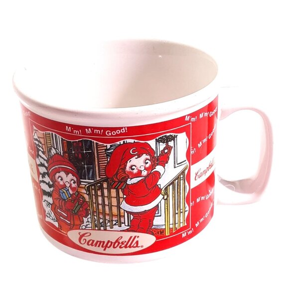 Campbells Kids Vintage Ceramic Mug Red & White Retro Design 2003 Collectible - Picture 3 of 8